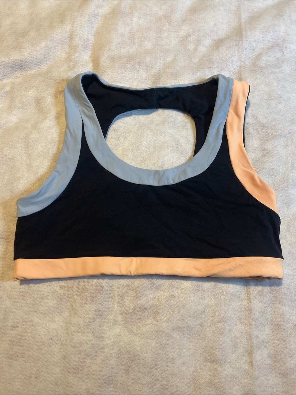FP Movement Never Better Colorblock Ringer Sports Bra Black M. W1